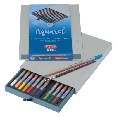 Afbeelding van Kleurpotloden Bruynzeel 8835 Design aquarel 12stuks assort