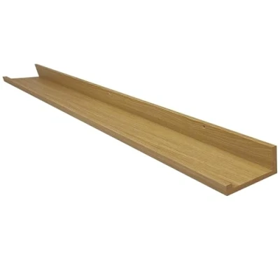 Afbeelding van BD ART Wandrek, zwevende plank, voor fotolijsten, boeken, 100 cm eiken, 1 delige set, plank presentatie, decoraties woonkamer, keuken, werkkamer