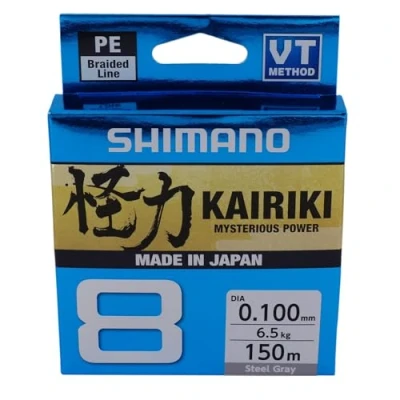 Afbeelding van Shimano Kairiki 8 150m Steel Gray 0.280mm/29.3kg Gevlochten lijn