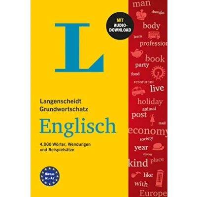 Afbeelding van Langenscheidt Grundwortschatz Englisch: 4.000 Wörter, Wendungen und Beispielsätze mit Audio Download