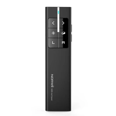 Afbeelding van Norwii N99 Wireless Presenter with Air Mouse, Rechargeable Hyperlink Volume Control Presentation Clicker PowerPoint Remote Laptop 2.4GHz