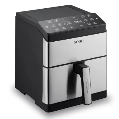Afbeelding van SOGO Human Technology Advanced 1800 Airfryer 8 l W Zwart, RVS