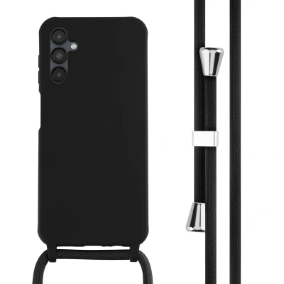 Afbeelding van Samsung Galaxy A14 (5G) Hoesje Siliconen en TPU (zacht) iMoshion Softcase/Koordhoesje/Backcover Zwart Telefoonhoesje