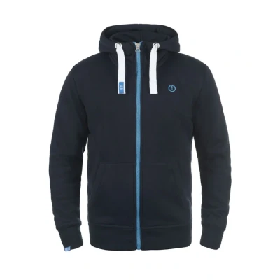 Afbeelding van !Solid Sweatvest &#039;Benn &#039; donkerblauw / wit