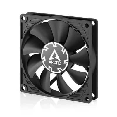 Afbeelding van ARCTIC P8 Slim PWM PST 80 mm casefan, geoptimaliseerd voor statische druk, casefan met aansluiting (PWM Sharing Technology), DC ventilator, extra slank 15 mm, 300 3000 rpm Zwart