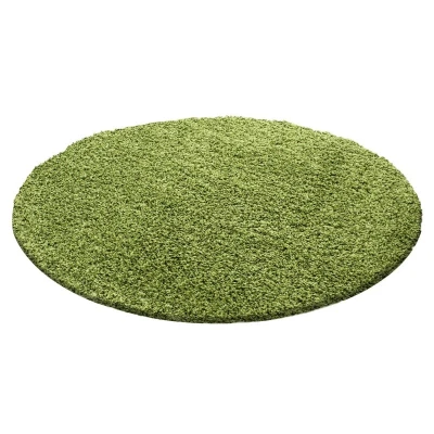 Afbeelding van Rond Hoogpolig vloerkleed Life Groen Ø 120cm Adana Carpets