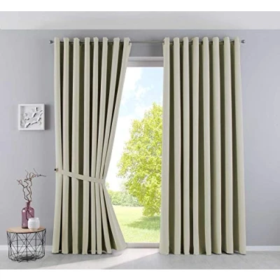 Afbeelding van Gardinenbox Ondoorzichtige NewYork« beige 201920600 2 (h x b) 225 295 cm, set van thermische gordijnen, verduisteringsgordijn, verduisteringsgordijnen, geluidsisolerend, Oeko Tex