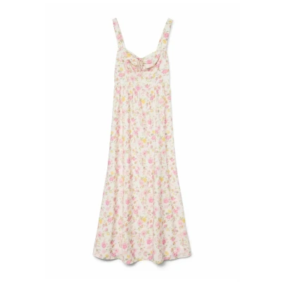 Afbeelding van Vero Moda Vmjasmine Langes Maxijurk, Dames, Maat: Small, Snow white