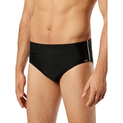 Afbeelding van Schiesser rits zwemslip basic zwart 4XL