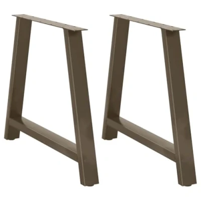 Afbeelding van vidaXL Salontafelpoten 2 st A vormig 100x(72 73) cm staal