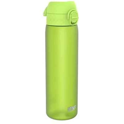 Afbeelding van ION8 Waterfles, 500 ml/18 oz, Lekvrij, Makkelijk te Openen, Veilige Vergrendeling, Vaatwasserbestendig, BPA vrij, Draaghendel, Past in Bekerhouders, Schoon, Geurvrij, Groen Drinkfles