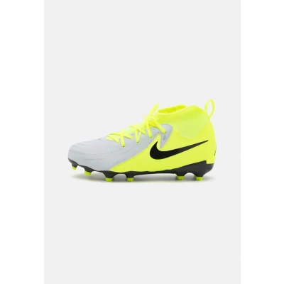 Afbeelding van Nike Performance JR Phantom LUNA II ACAD FG/MG Unisex Voetbalschoenen met kunststof noppen, Maat: 38, Metallic silver/black/volt Schoenen
