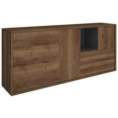 Afbeelding van Trasman Dressoir Bruin 210x46x90 cm