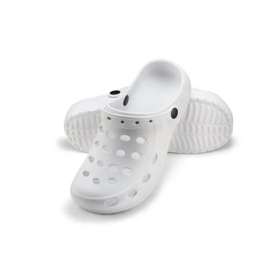 Afbeelding van ESTRO Klompen Heren Tuinklompen Dames voor Unisex Sanitaire Tuinschoenen Gom Schoenen Zomer A02 (43, Wit)