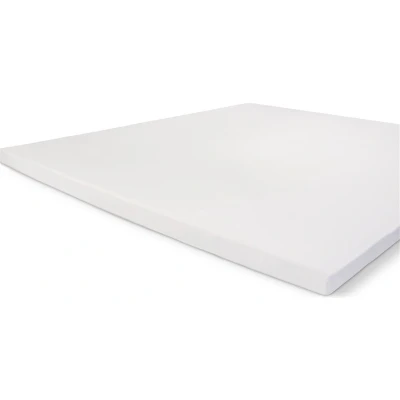 Afbeelding van Walra Hoeslaken Crispy Cotton Topper Wit 90x220 cm 1 Persoons 100% Percale katoen