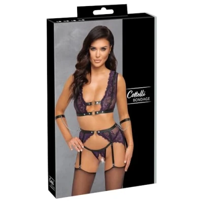 Afbeelding van Open Verleidelijk Bondage Lingerie Set