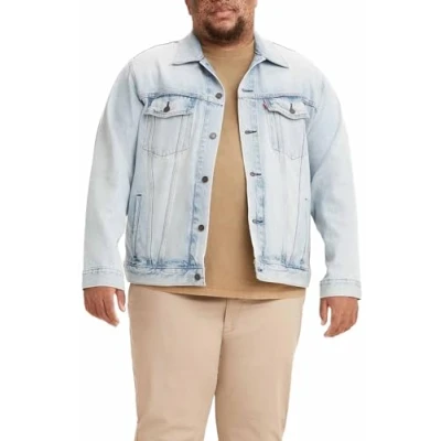 Afbeelding van Levi&#039;s Plus BIG Trucker Spijkerjas, Heren, Maat: 4XL, Light blue denim