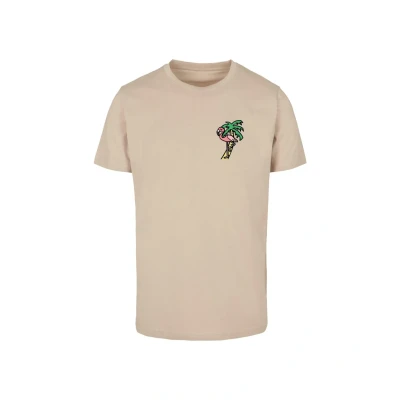 Afbeelding van Mister TEE Flamingo Tshirt print, Heren, Maat: Large, Sand