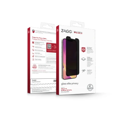 Afbeelding van Screenprotector Apple iPhone 13 Pro: InvisibleShield Glass Elite Privacy
