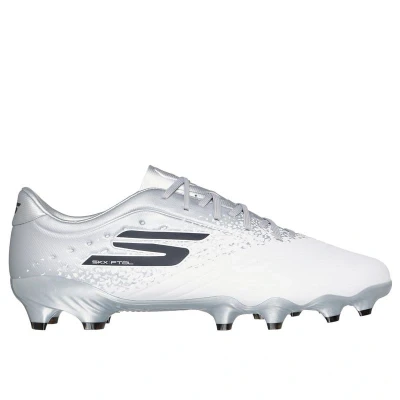 Afbeelding van Skechers Performance Razor 1.5 Academy Voetbalschoenen met Kunststof noppen white/silver, Heren, Maat: 39, White/silver