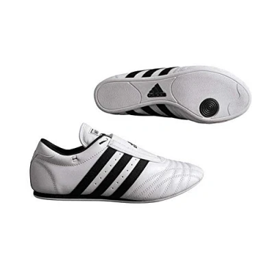 Afbeelding van ADIDAS SM II SCHOENEN, Wit W/Zwarte Strepen, 8.5