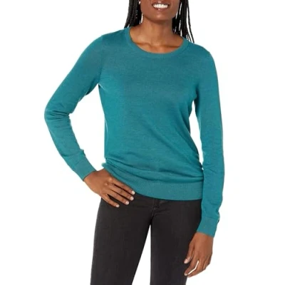 Afbeelding van Amazon Essentials vrouwen lichtgewicht ronde hals trui,Teal Heather,M L