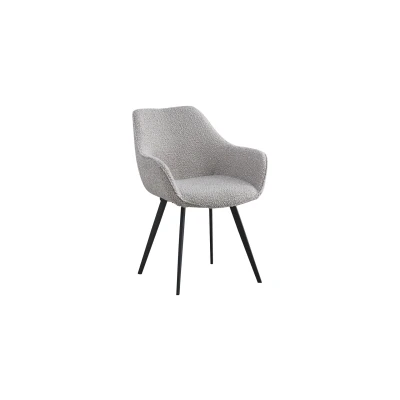 Afbeelding van Livingfurn Luca eetkamerstoel Boucle beige