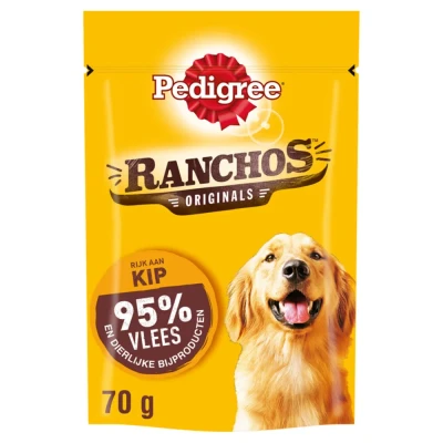 Afbeelding van Pedigree Ranchos 70 g Hondensnacks Kip