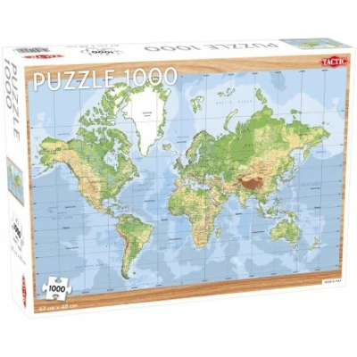 Afbeelding van Puzzel World Map 1000 Stukjes
