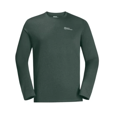 Afbeelding van Jack Wolfskin Heren Sky Thermal L/S M wandelshirt, Zwarte Olijf/Zwarte Olijf, XXL