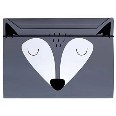 Afbeelding van Map A5 Soft Touch Binnen en Buiten Bedrukt Grappige Vorm voor Kinderen Wolf