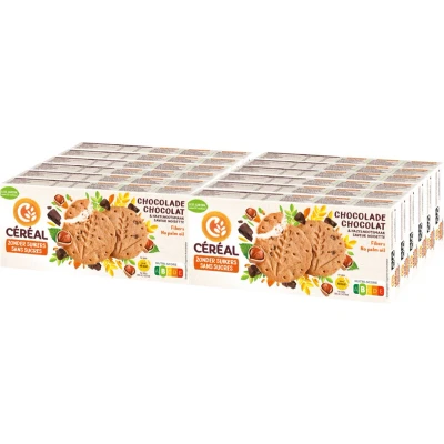 Afbeelding van 12x Céréal Zandkoek Hazelnoot Chocolade 132 gr