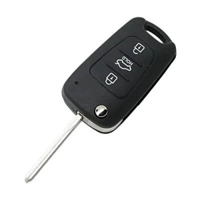 Afbeelding van BROVACS Vervangende Sleutel Shell Compatibel met KIA Rondo Sportage Soul Rio 3 Knop Keyless Entry Flip Afstandsbediening Case Fob SS161C