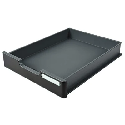 Afbeelding van Exacompta 336714D opbergsysteem Modulodoc Normale lade met frontplaat Ecoblack, muisgrijs/zwart