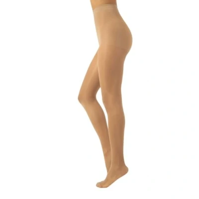 Afbeelding van CALZITALY Panty met stevige ondersteuning Factor 10 mm/Hg Zwart, Blauw, Huid S, M, L, XL, XXL, 3XL, 4XL 70 DEN Gemaakt in Italië, 1 X Natuurlijke Tan, S