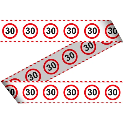Afbeelding van Afzetlint Verkeersbord 30 jaar