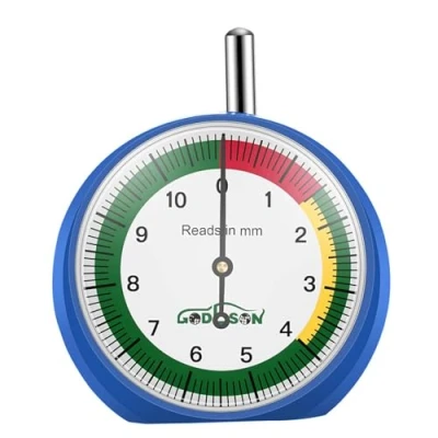 Afbeelding van GODESON bandenprofieldieptemeter, 0 11 mm metrische liniaal voor autobanden, meetinstrument motor , auto en vrachtwagenslijtage