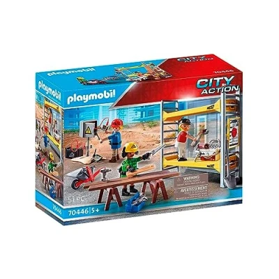 Afbeelding van PLAYMOBIL City Action Stelling met werklieden 70446