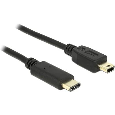 Afbeelding van Delock 83336 Kabel USB Type C 2.0 male &gt; Mini B 2,0 m zwart