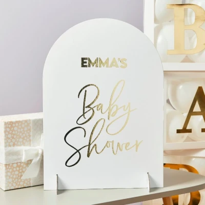 Afbeelding van Babyshower Customisable Goud