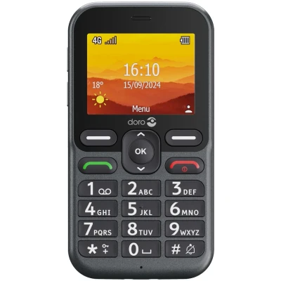 Afbeelding van Doro Leva 10 Eenvoudige senioren gsm 4G (Zwart)