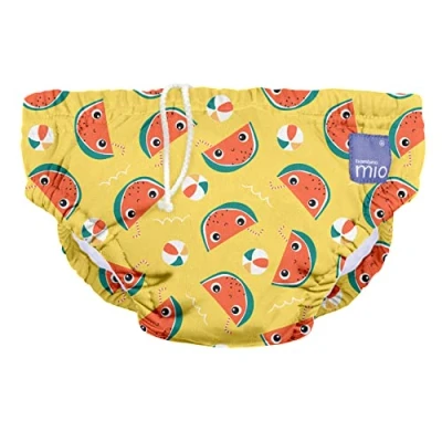 Afbeelding van Bambino Mio Revolutionaire herbruikbare zwemluier voor baby&#039;s en peuters, jongens meisjes, milde meloen, XL (vanaf 2 jaar), 1 stuk