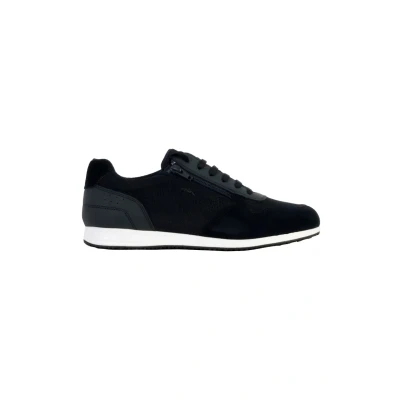 Afbeelding van Geox Basket Sneakers laag, Heren, Maat: 41, Navy Leer