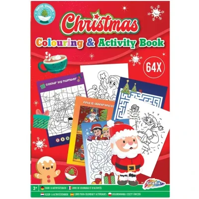 Afbeelding van Grafix Kerst Kleuren Activiteitenboek A4