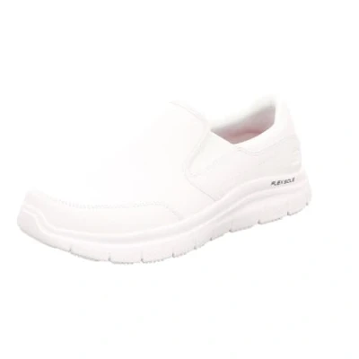 Afbeelding van Skechers Flex Advantage Sr Bronwood Slip On Sneakers voor heren, wit leer., 47.5 EU
