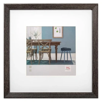 Afbeelding van walther design fotolijst donkergrijs 30 x cm met passe partout, Fiorito houten lijst EF330D