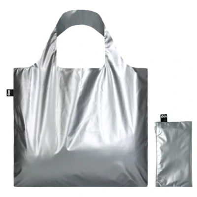Afbeelding van LOQI Shopper Large Silver Metallic