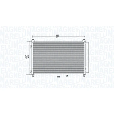 Afbeelding van Magneti Marelli Airco condensor 350203991000