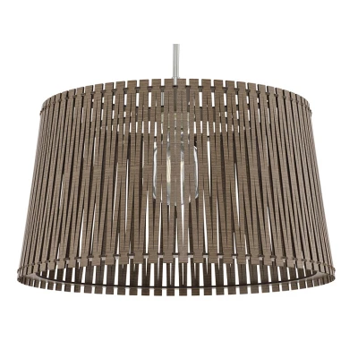 Afbeelding van EGLOÂ SenderoÂ Â HanglampÂ 1Â LichtsÂ Ã ̃45cmÂ Nikkel MatÂ Donkerbruin