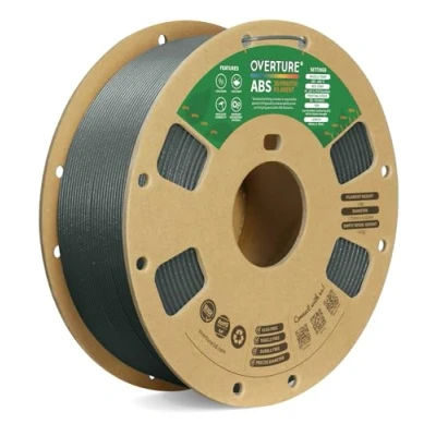Afbeelding van OVERTURE ABS Filament 1.75mm, 1kg Spool (2.2lbs),3D Printer Filament,Dimensional Accuracy +/ 0.03 mm, Fit Most FDM Printer(Diamond Gray)